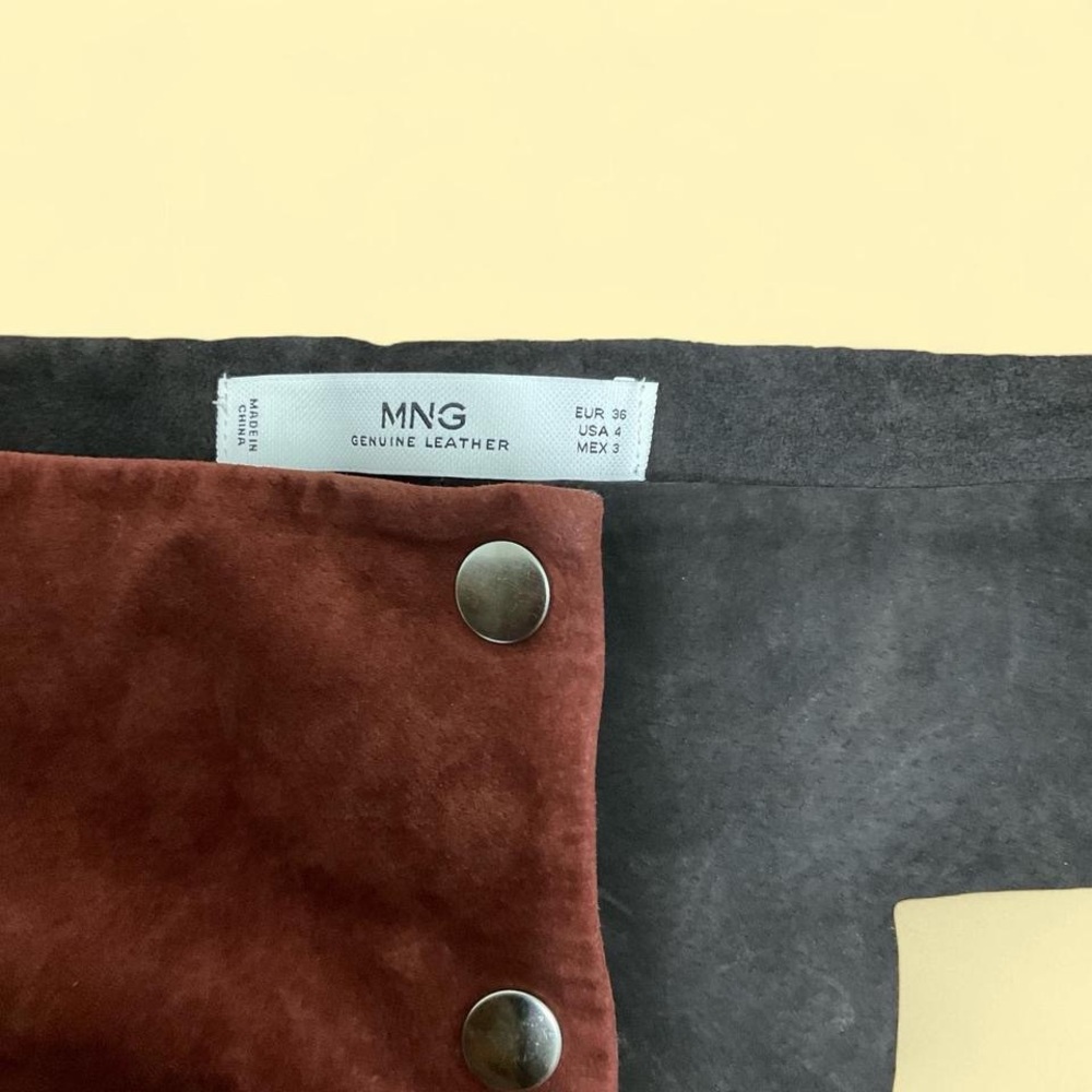 Mango Multicolor Patchwork Mini Skirt - image 3